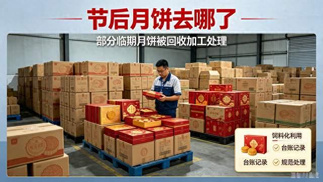 月饼回收价仅800元一吨！中秋卖不完的月饼，最终去向曝光