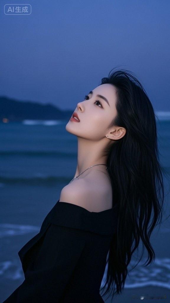 夜色中的优雅女神，黑裙与珠宝的完美搭配