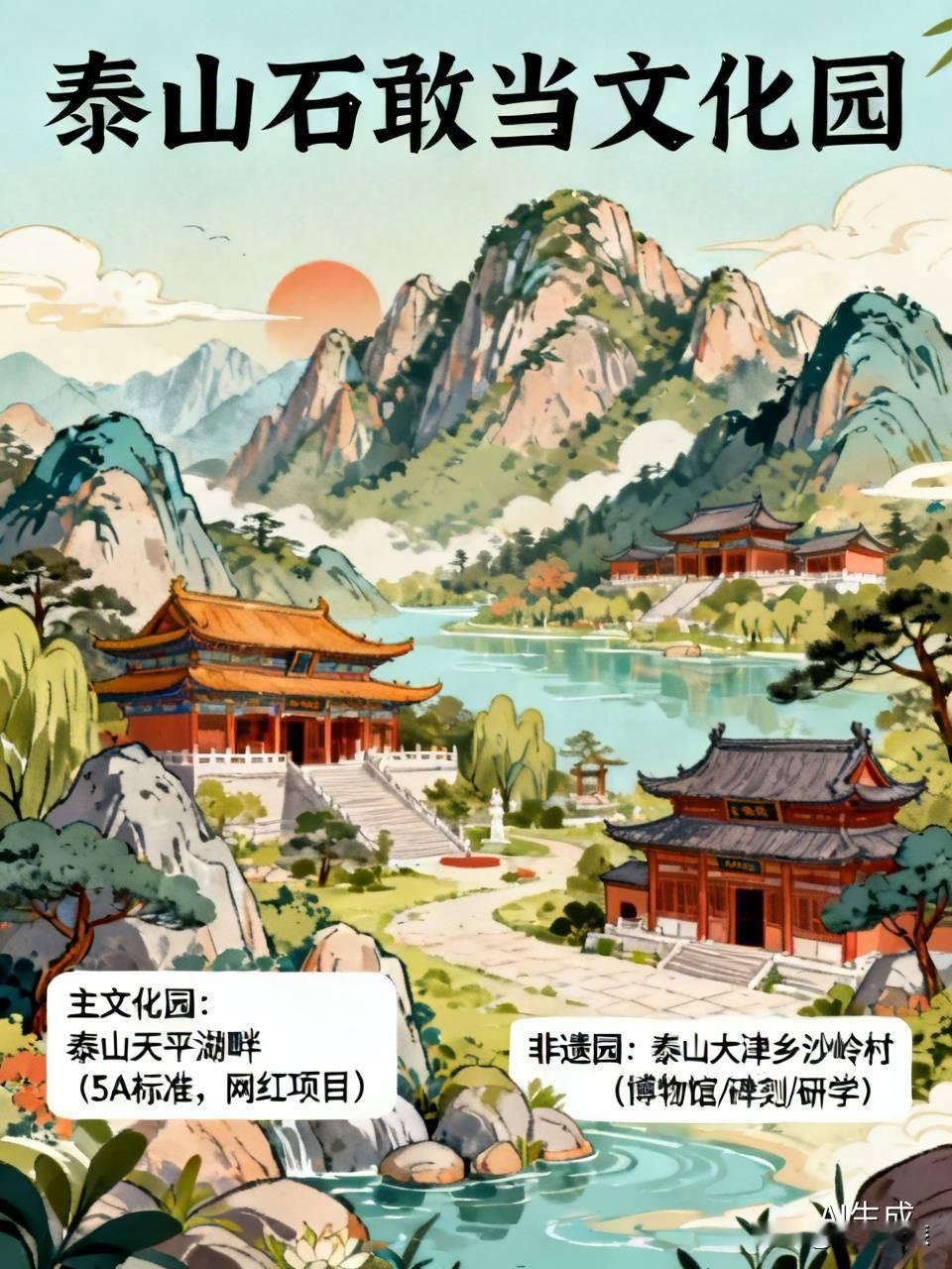 最近刷到好多人问泰山石敢当文化园在哪，特意整理了两个容易搞混的点位，别跑错了。
