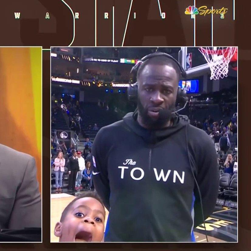 老父亲难得上20，小追追赛后采访抢镜头黄蜂vs勇士