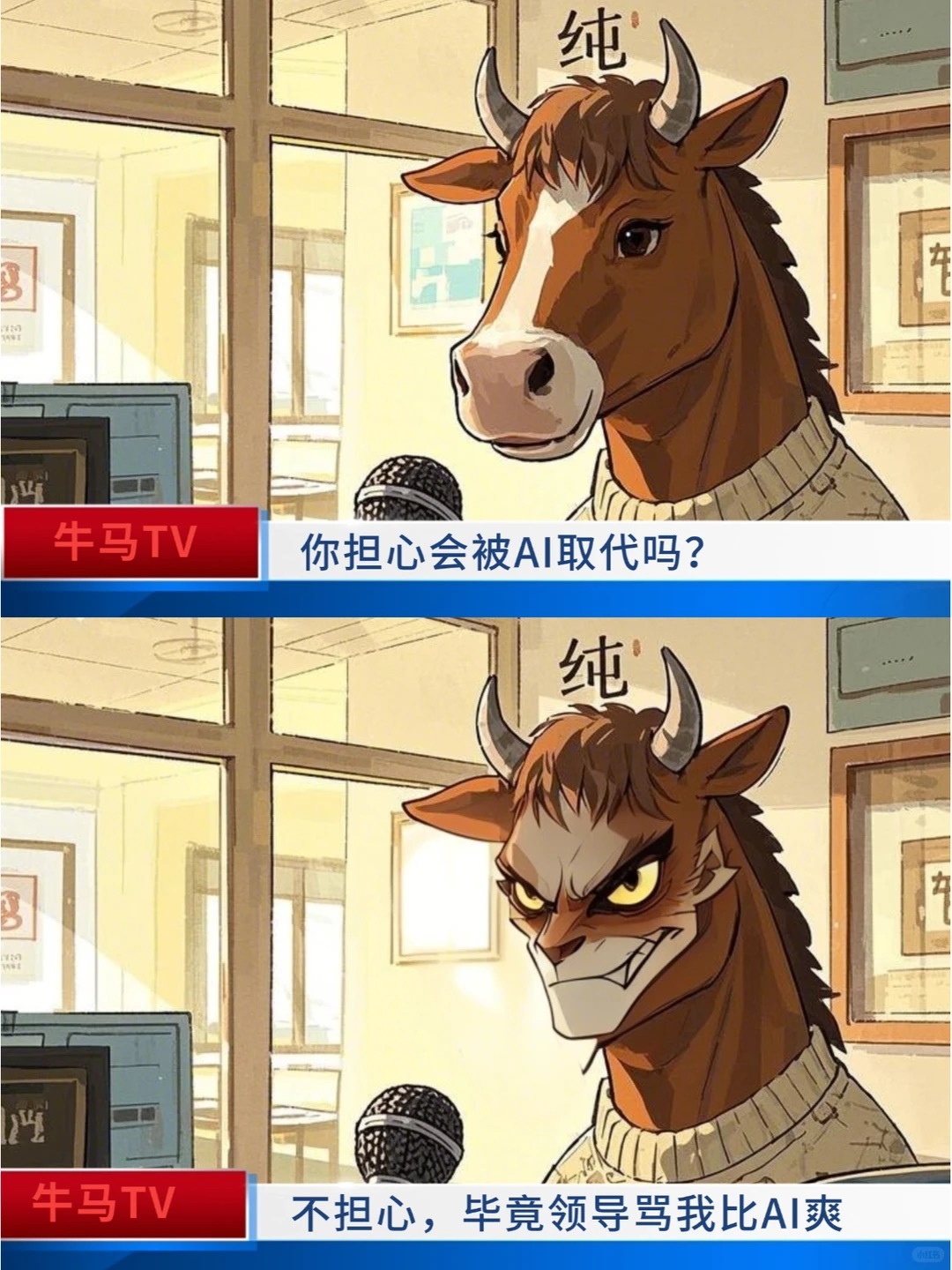 哈哈哈哈 根本不担心AI会替代我AI可能会替代我的岗位但是领导一定是需要我的 