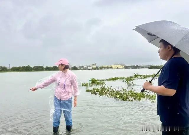 柯志恩还是会“抓时机”！

高雄再逢大雨，蓝营市长候选人柯志恩的雨中图片还是挺吸