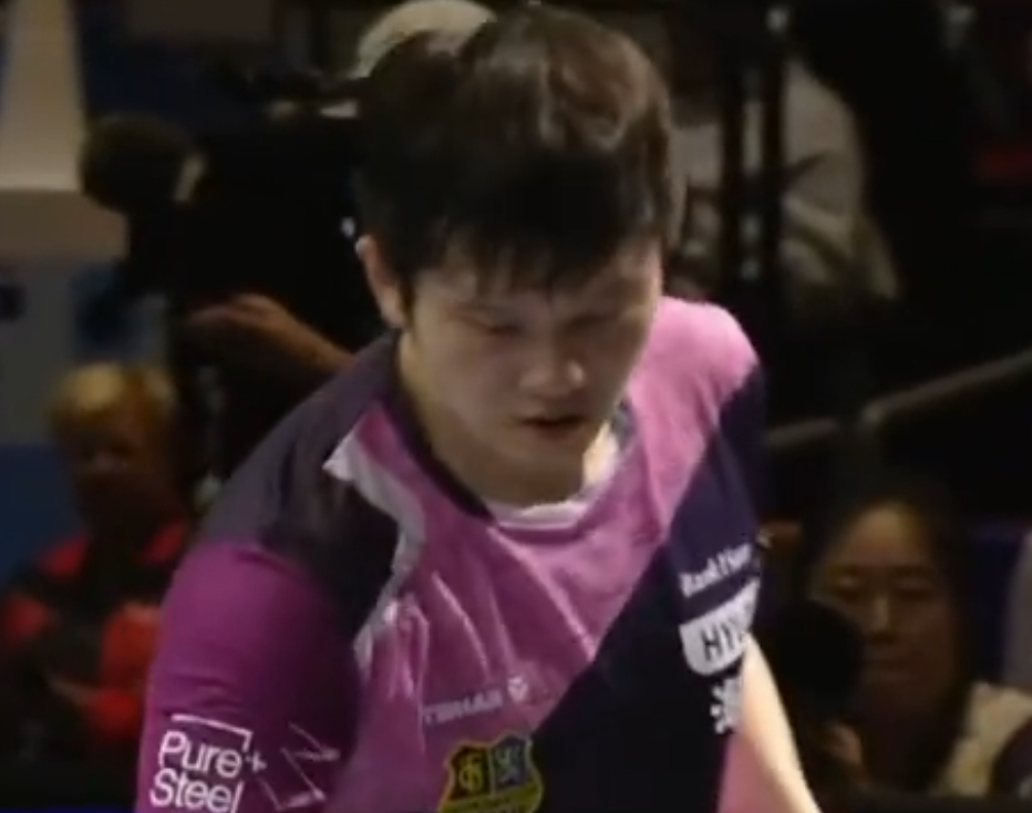 樊振东0比3F勒布伦 欧洲乒乓球俱乐部冠军联赛，萨尔布吕肯对阵蒙彼利埃第四场，樊
