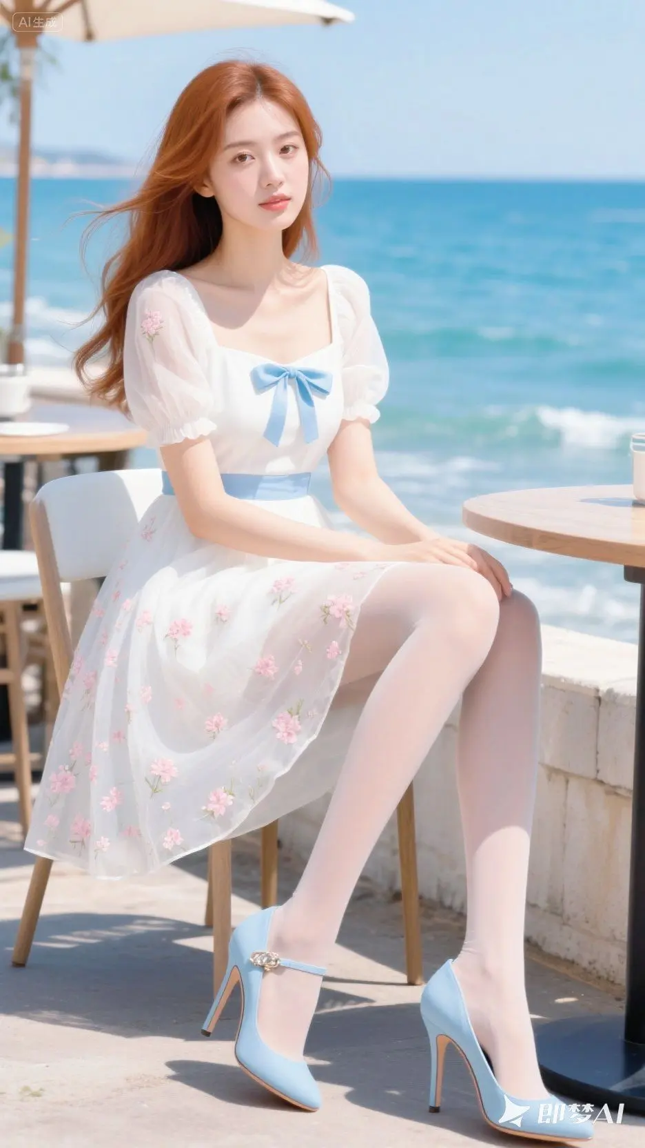即梦AI 夏季穿搭 优雅气质 清爽一夏 甜美风