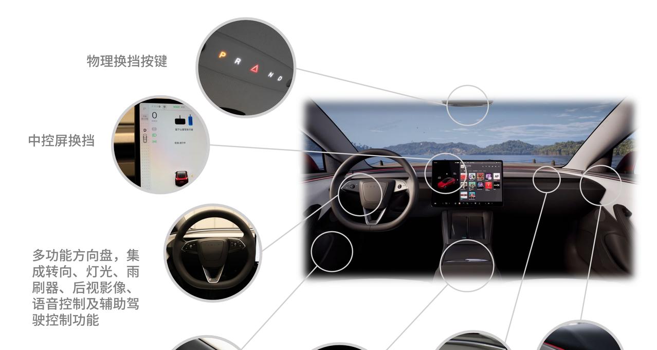 新款特斯拉Model 3有点离谱，取消怀挡就算了
中控屏换挡也能忍
但车顶物理换