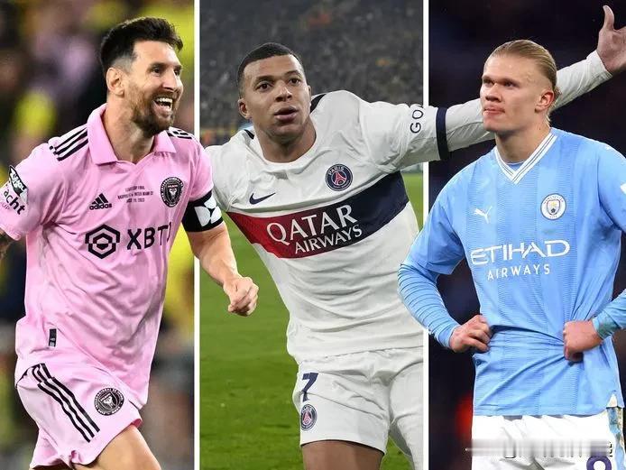 莱昂内尔·梅西、基利安·姆巴佩与哈兰德在最近 10 场比赛中的表现：

梅西：1