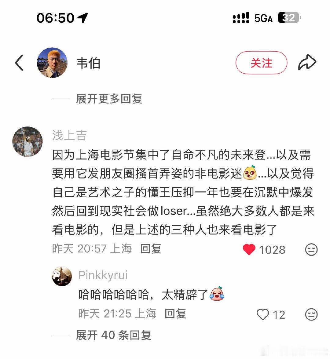 “为什么电影节上的人更容易吵架和打架。” 