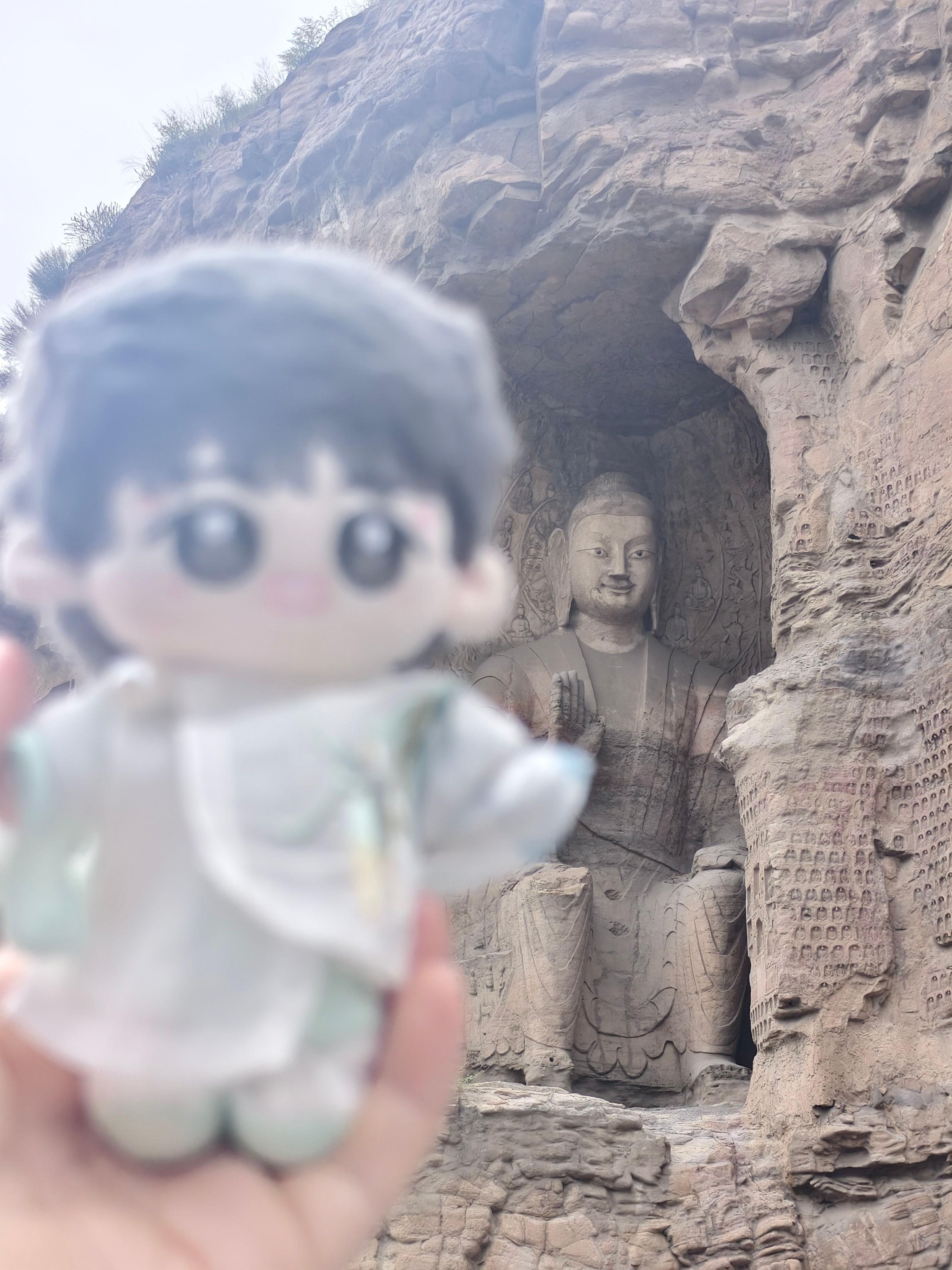 李世民太有魅力了多神奇吧这尊大佛见过李世民也见过我