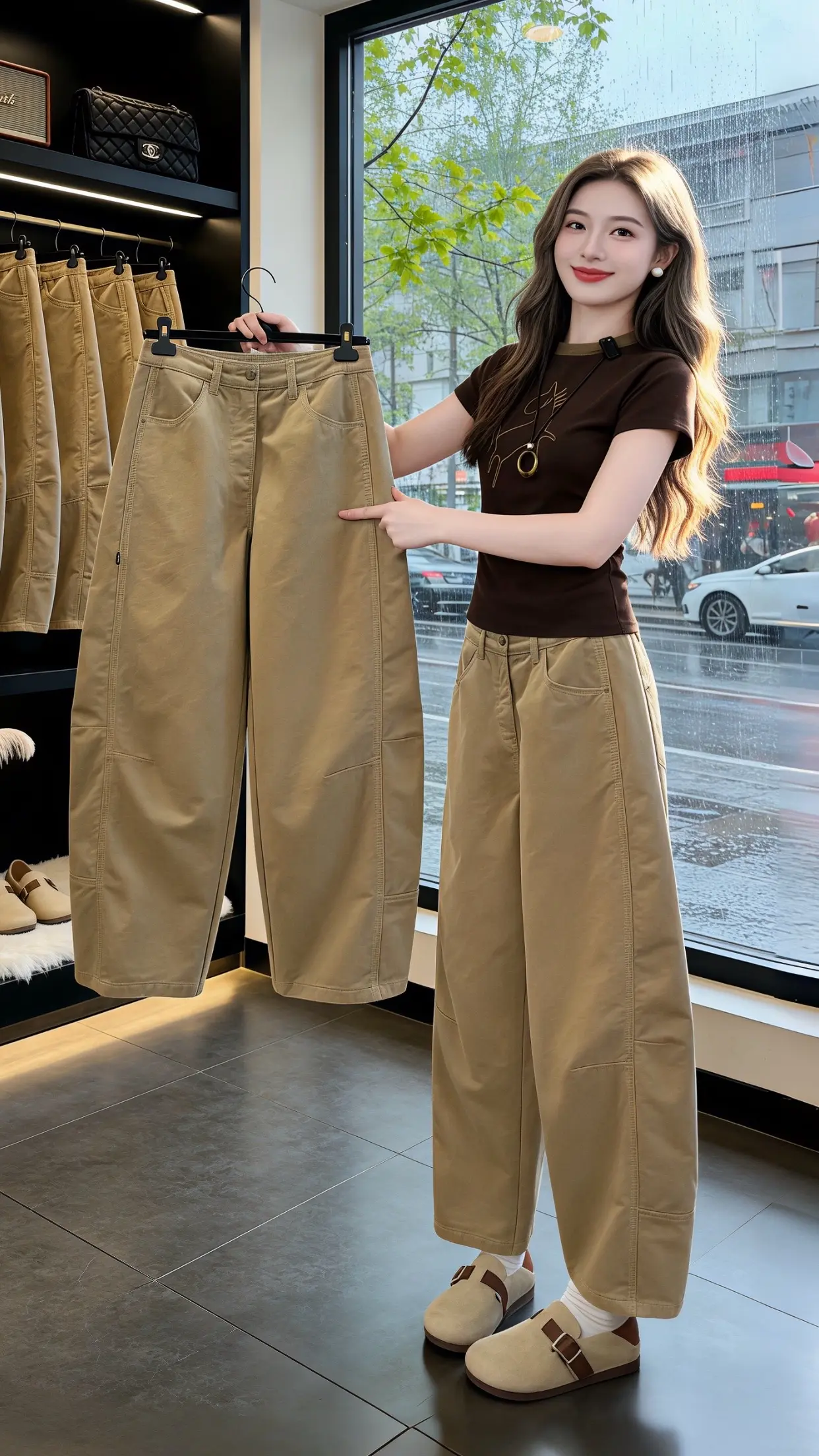 显瘦显高显腿长裤子 穿出你的chic风 百搭神裤人手一条 高腰阔腿工装...