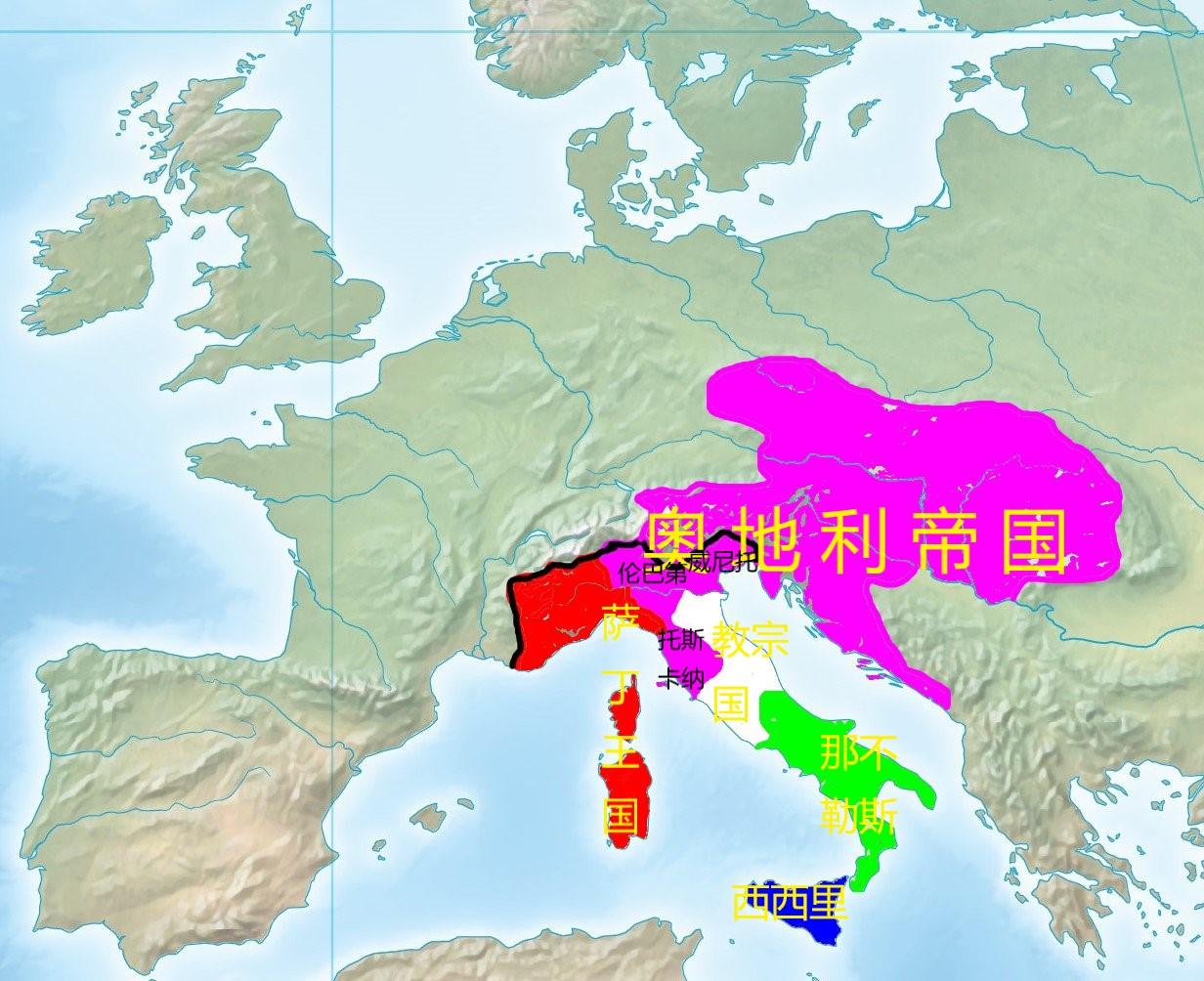 历史哈布斯堡王朝意大利梅特涅奥地利1815年主导维也纳会议的奥地利首相梅特涅为了