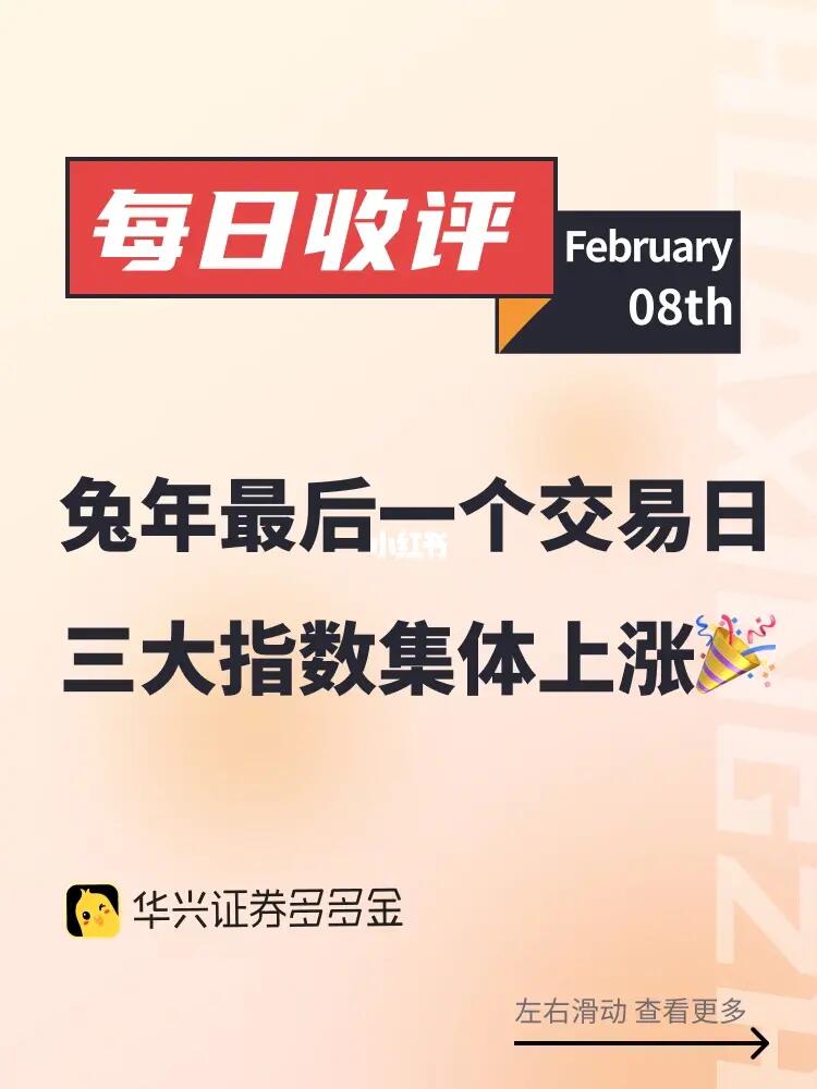 收评｜兔年最后一个交易日三大指数集体上涨