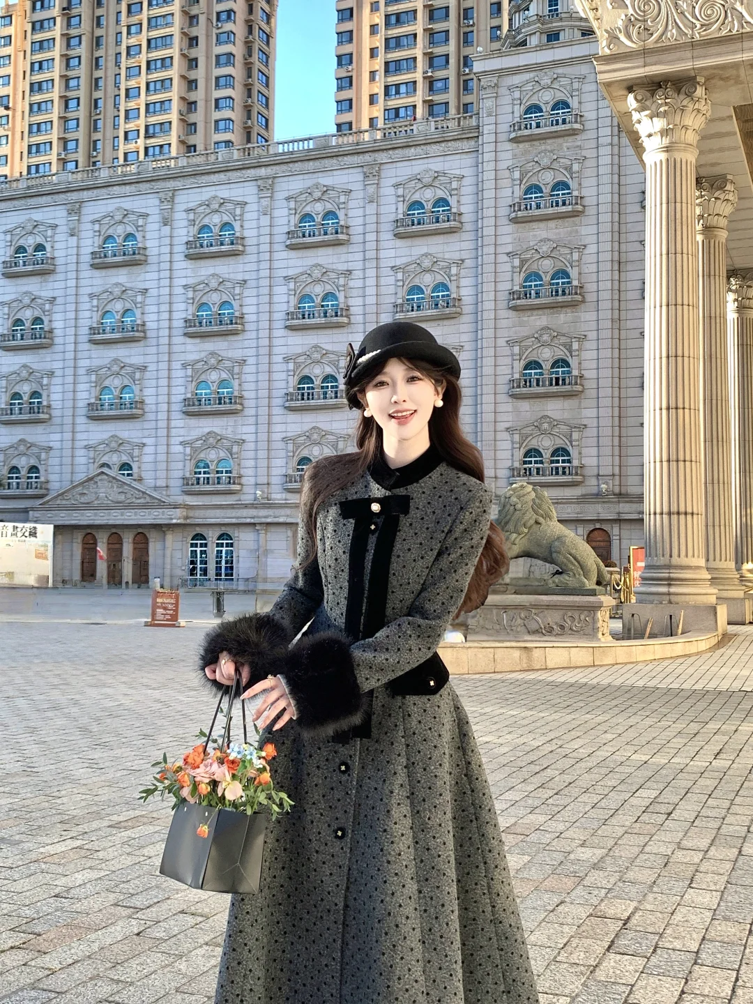 真的有被这件大衣美到～🖤