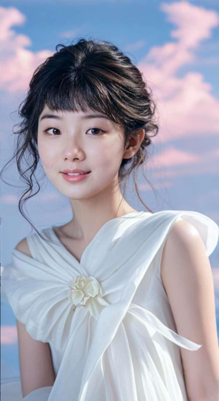 AI扩图 AI凝眸云花