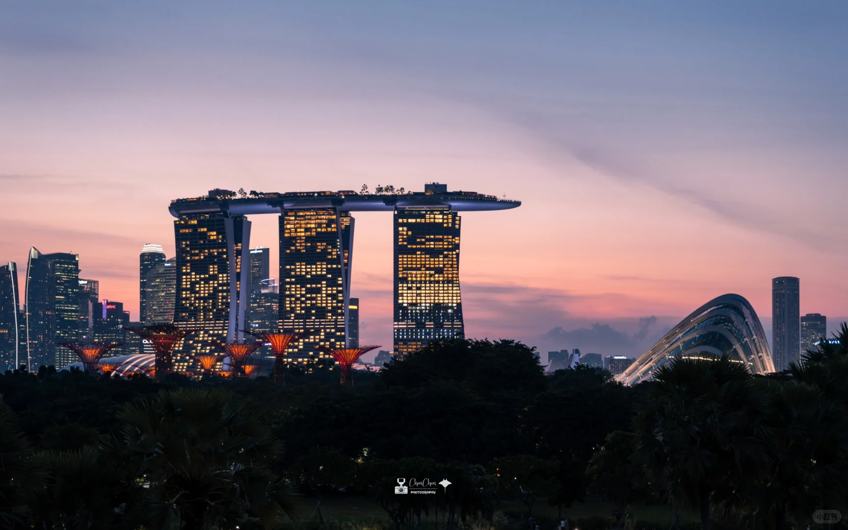 在滨海湾享受独一份的晚霞｜新加坡🇸🇬