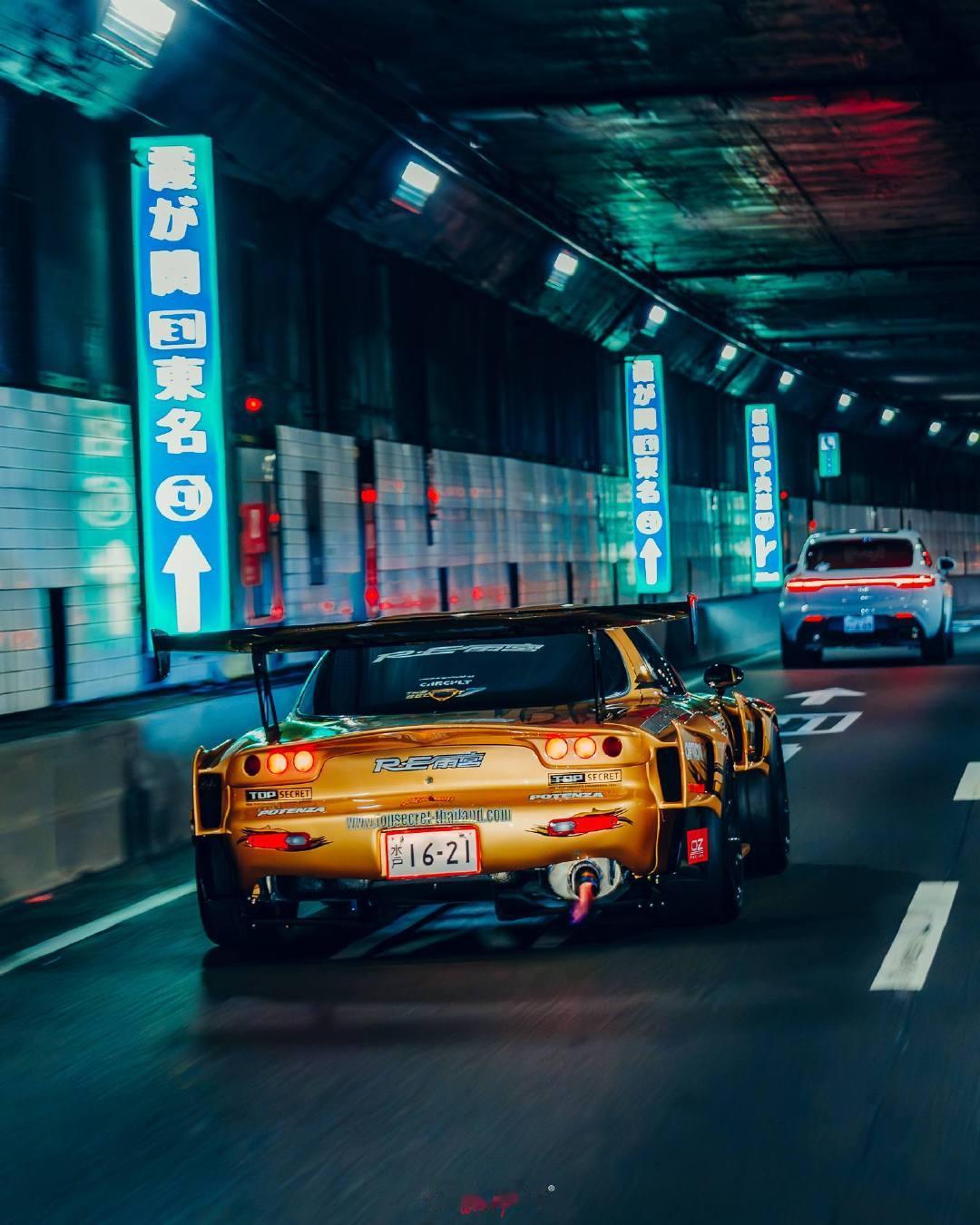 马自达RX-7 FD3D 日本风情画