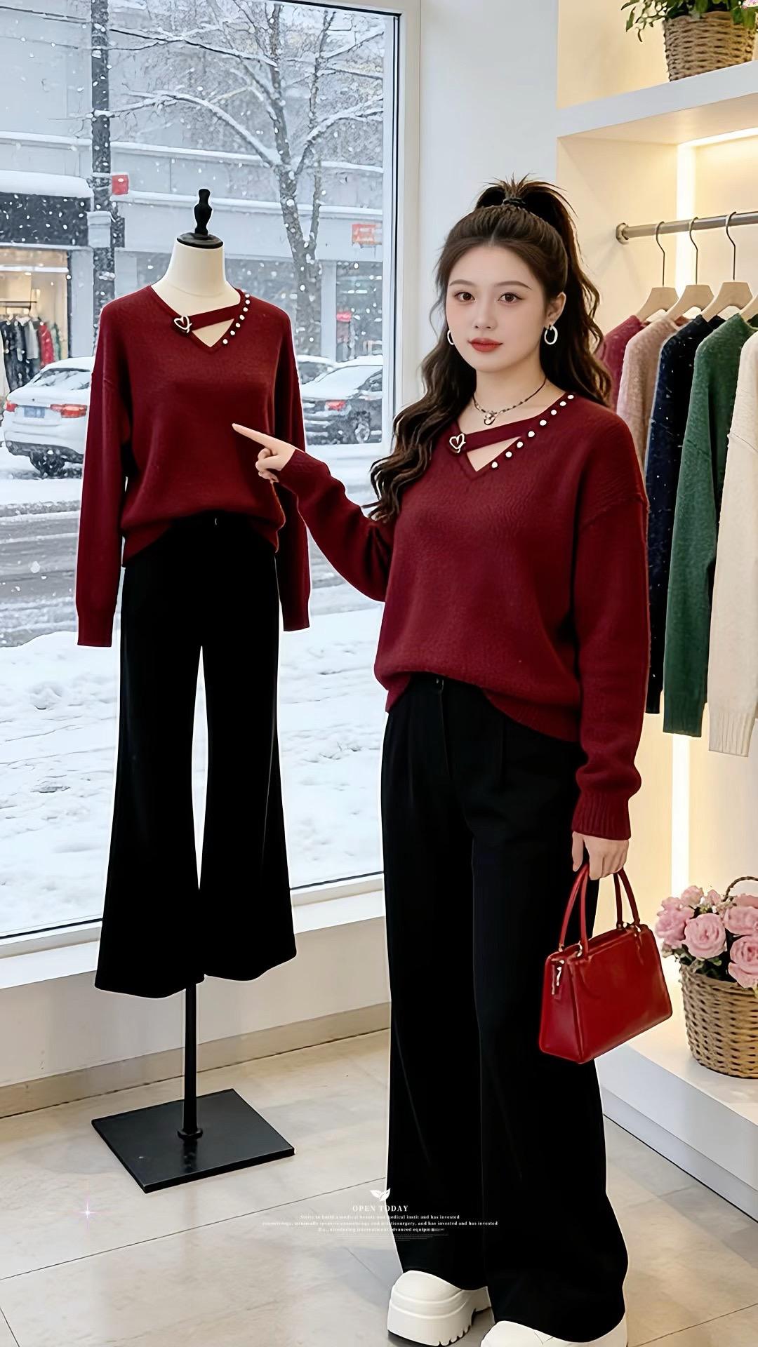 大码女装 新年穿搭 针织衫穿搭技巧轻松摆脱路人感年末高光穿搭大赏 过年...