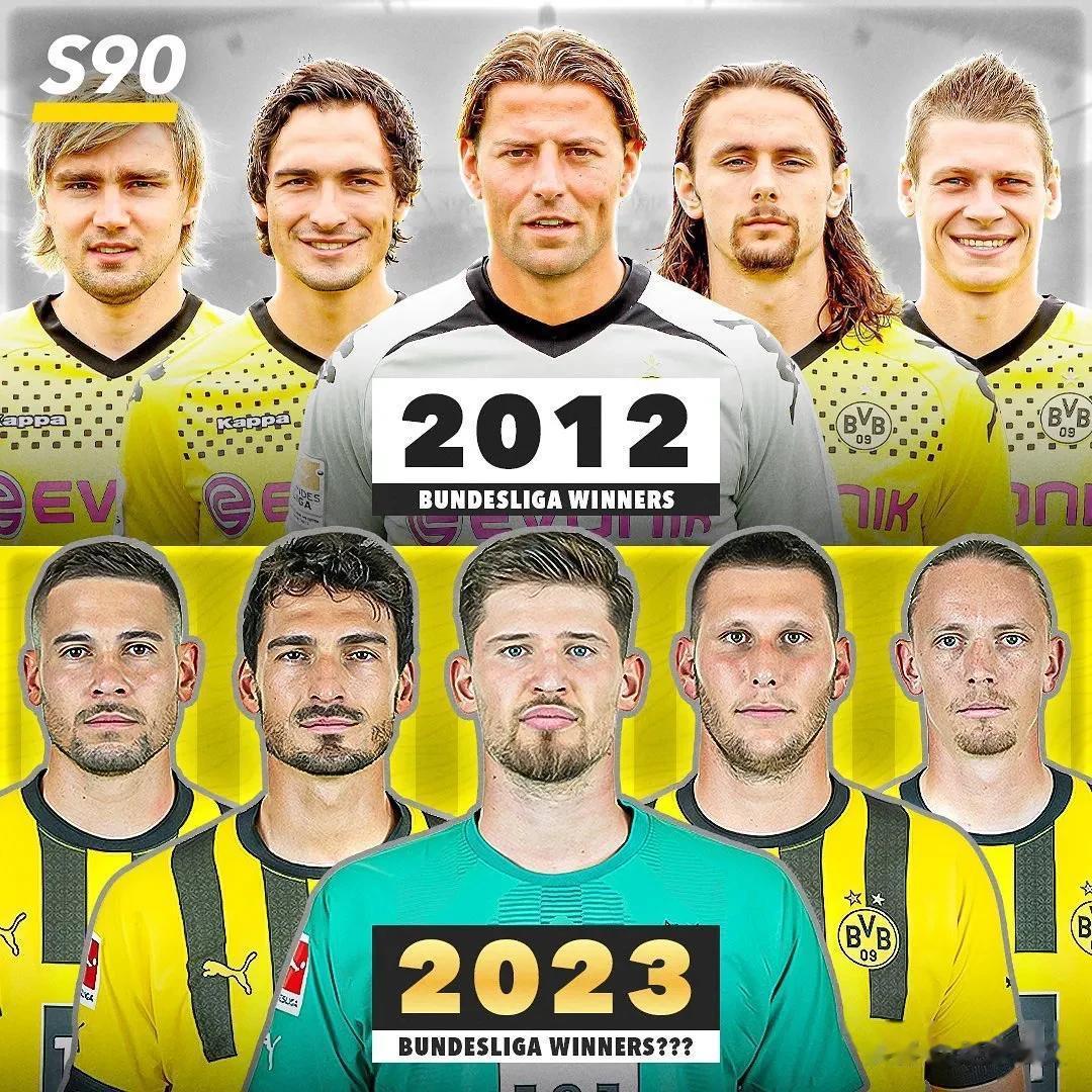 图评丨2012vs2023，仅一步之遥！

多特上一次夺得联赛冠军还是11/12