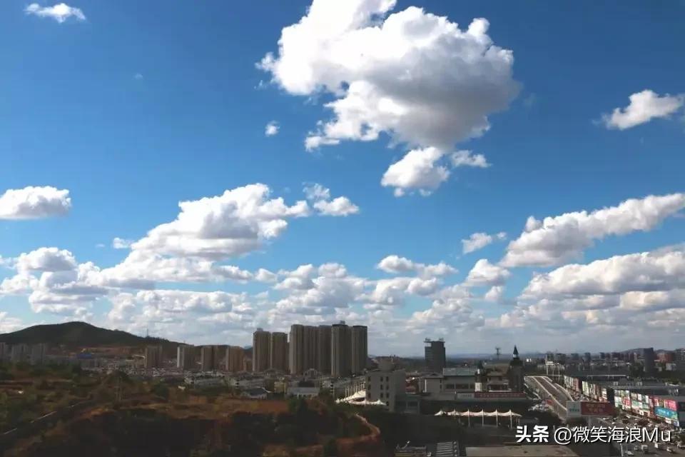 家乡春天的云彩，实地拍摄。