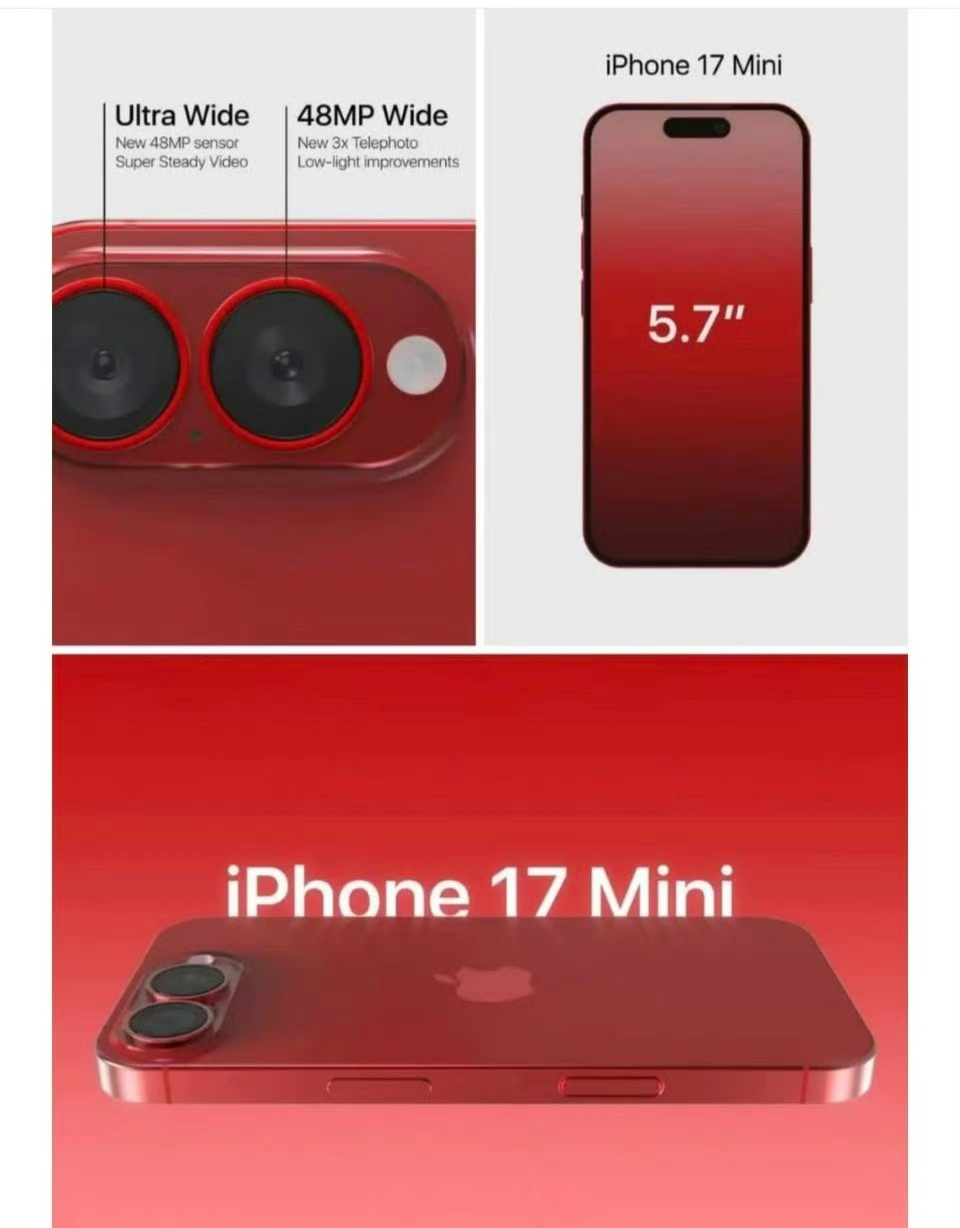 iPhone 17 mini要回归了？苹果这是听到了小屏党的呼唤？[doge] 