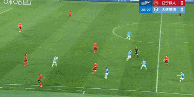 今晚19:35，中超第7轮同时开球的两场比赛的上半场均以0-0暂时战平！
1、辽