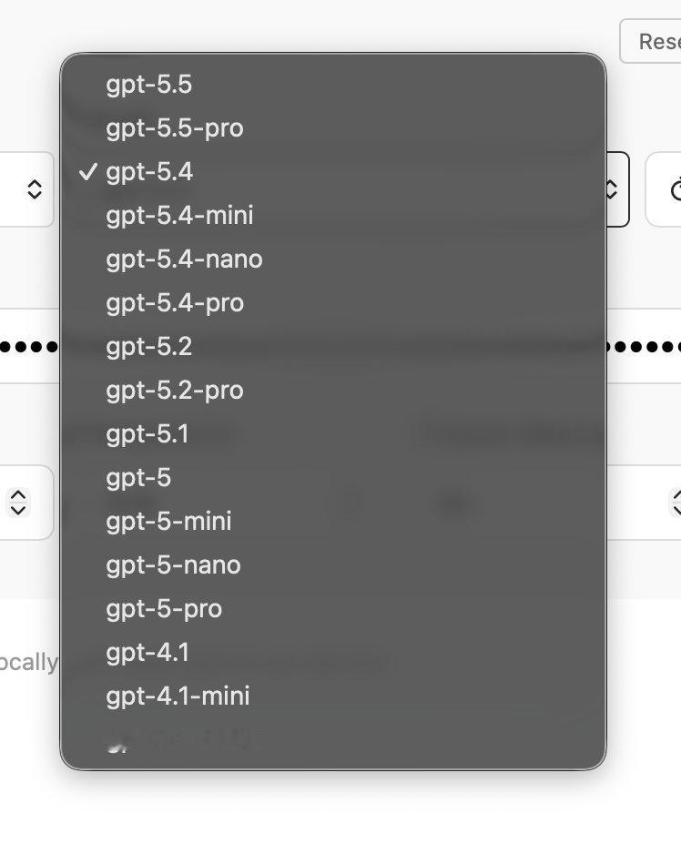 刚打开自用的 web app，发现 gpt-5.5 和 5.5 pro 可以通过
