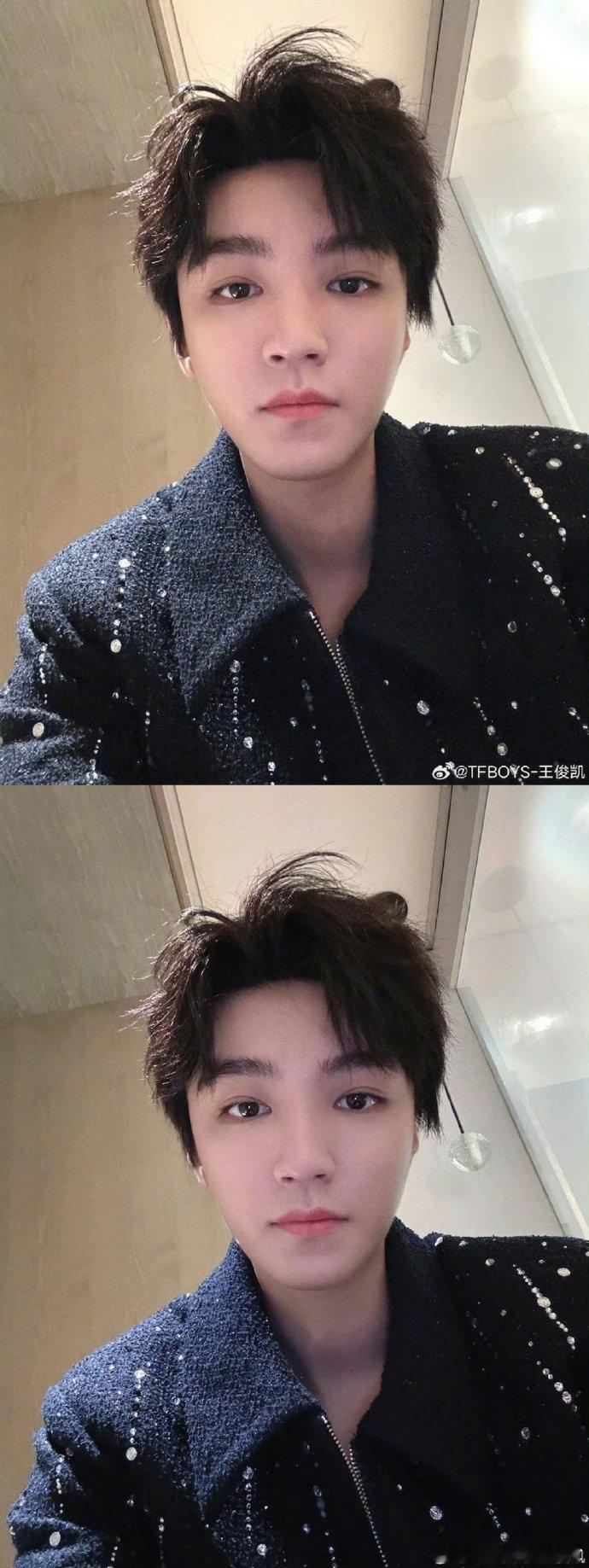 #王俊凯红V掉了#红V召唤来更新，王俊凯发照片营业“来了 来了👀”，近期一直忙