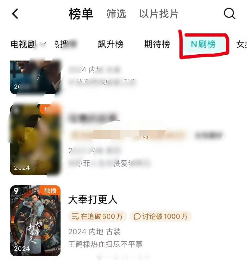 王鹤棣大奉打更人上N刷榜了，长尾超厉害！[yeah] ​​​