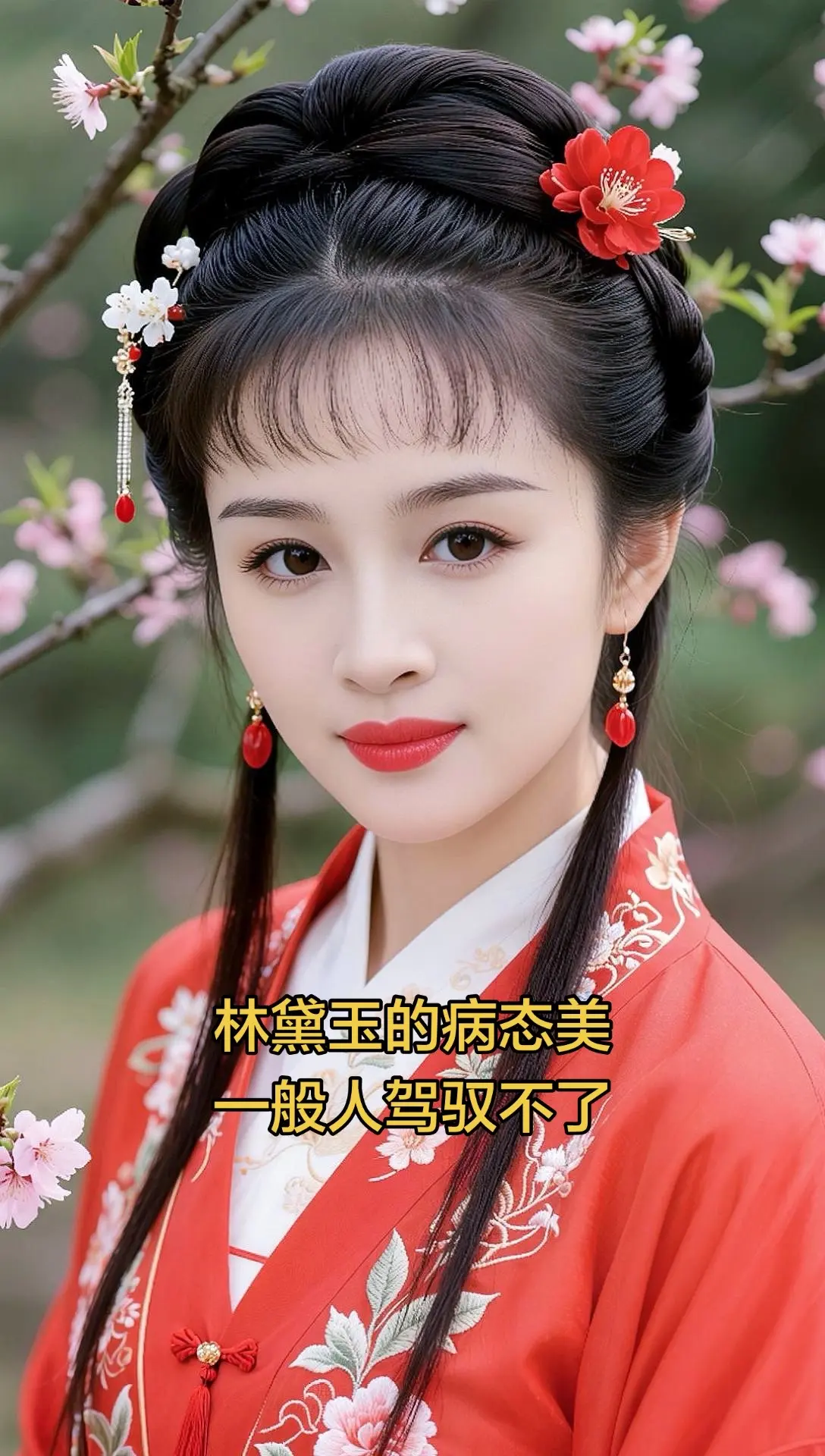 AI桃花汉服写真 随变ai随便玩 红楼梦 林黛玉