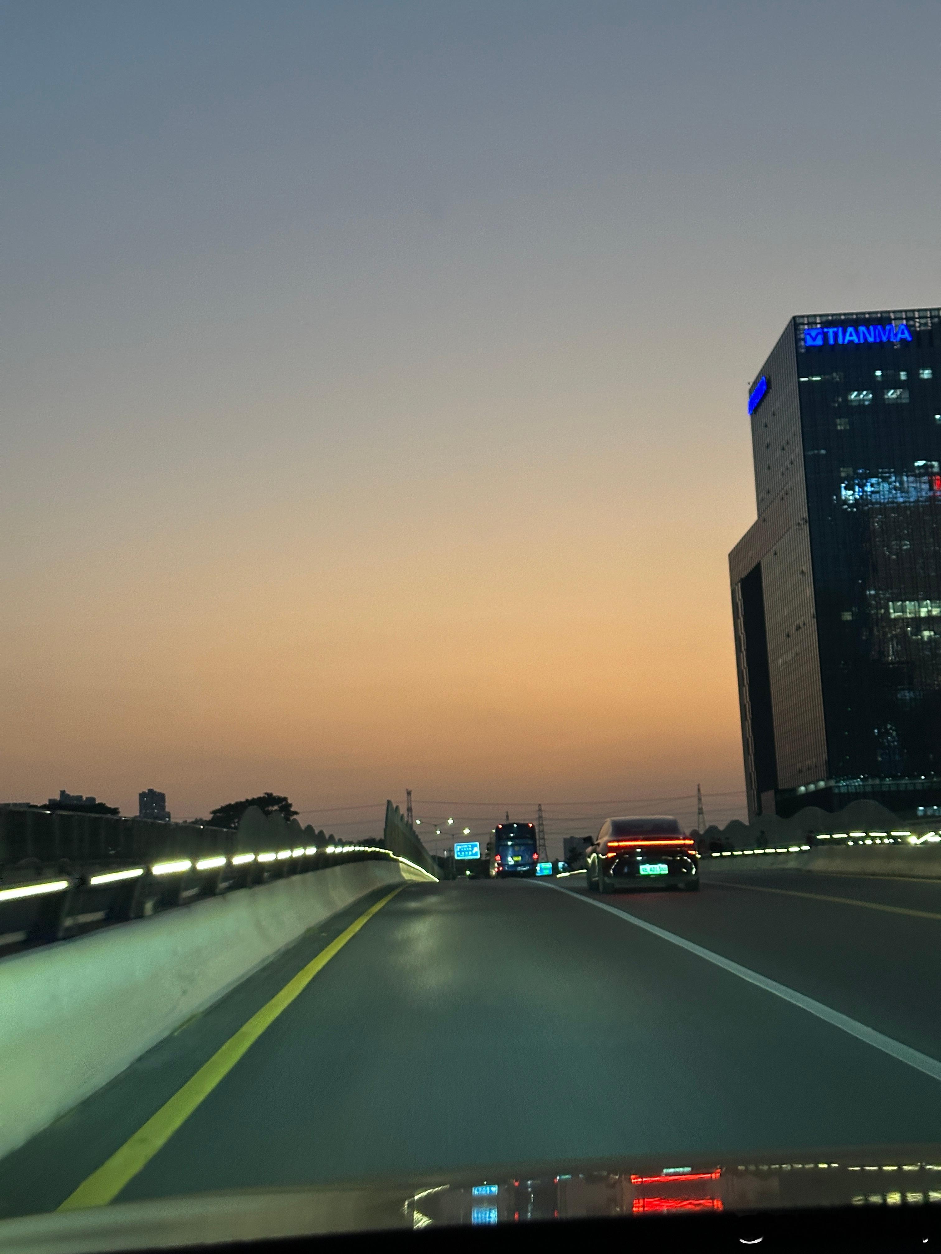 深圳晚霞一下子就没了 深圳