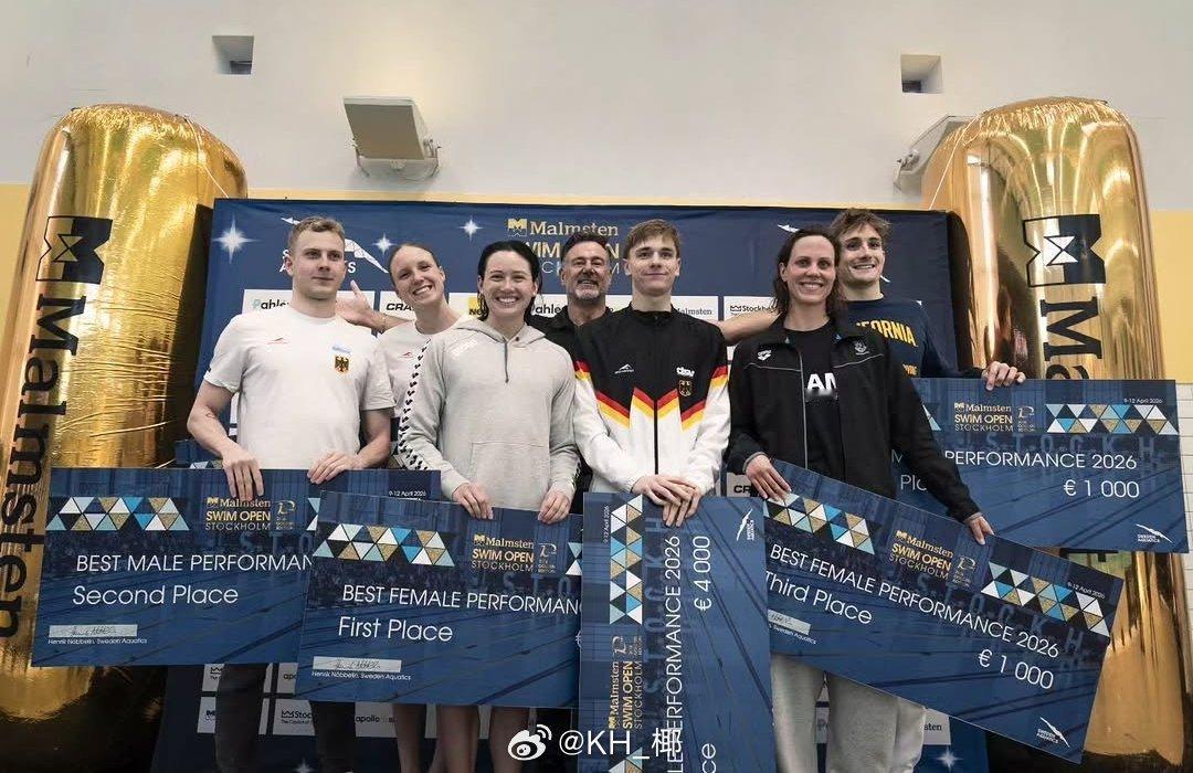 斯德哥尔摩游泳公开赛 最佳表现TOP31st（4000欧）🇩🇪Johanne