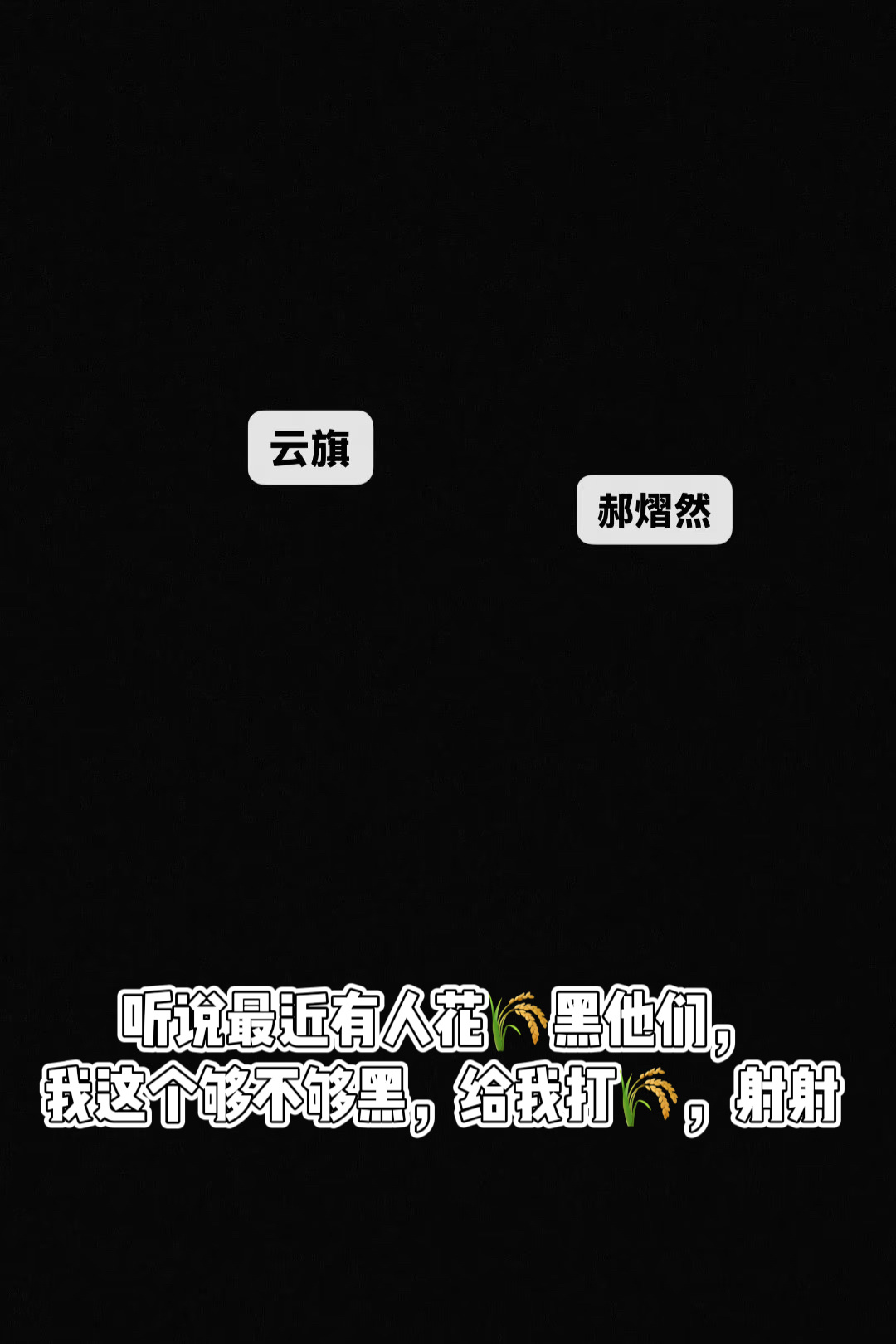 🌌🌌看到家产的“黑图”哭笑不得…知道大家没有恶意，只是在玩梗。但还是想轻轻说