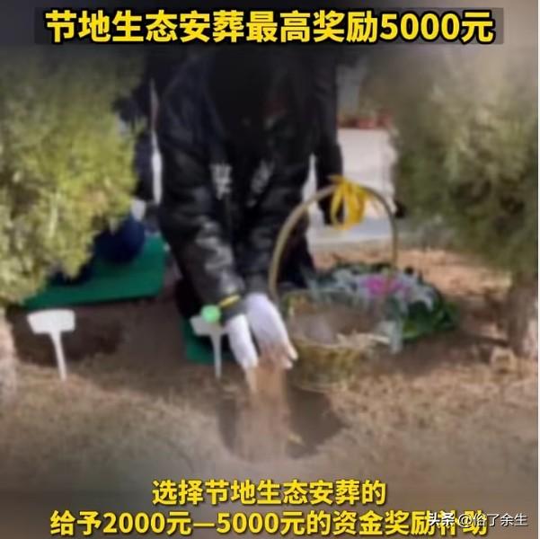 山西省近日出台政策，鼓励城乡居民采用节地生态安葬方法，符合条件的逝者家属可申领奖