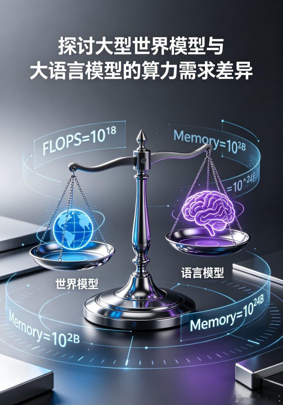 行业针对大型世界模型算力展开讨论，业内疑惑其算力需求是否与大语言模型持平或更低，