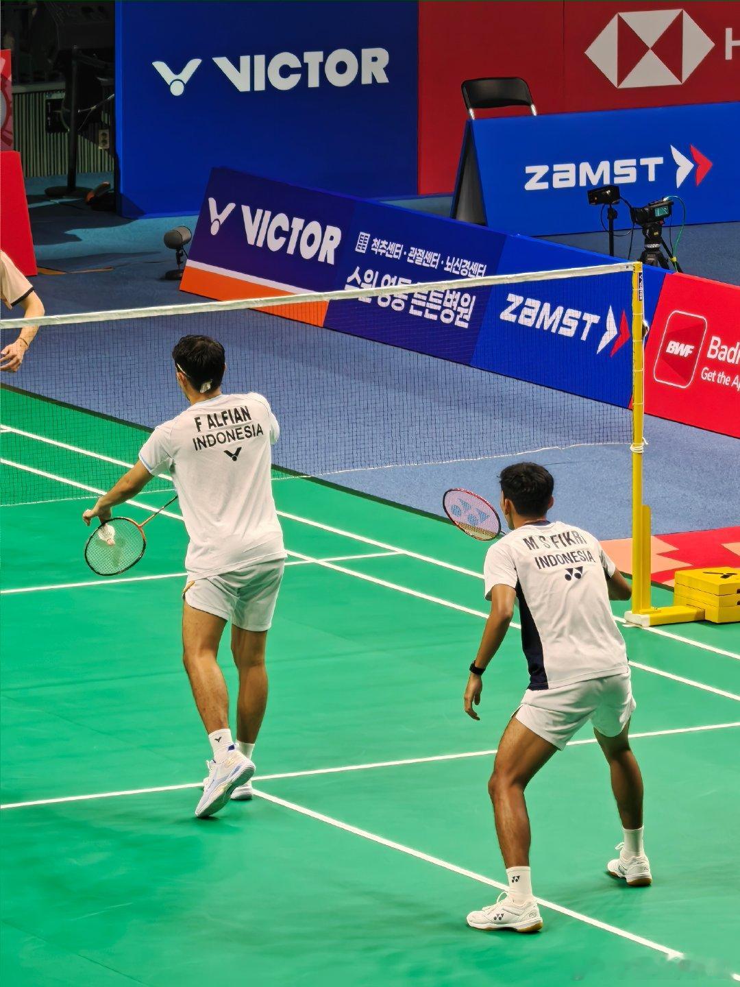 阿尔菲安/菲克里🇮🇩 21-19 李哲辉/杨博轩VICTOR韩国羽毛球公开赛