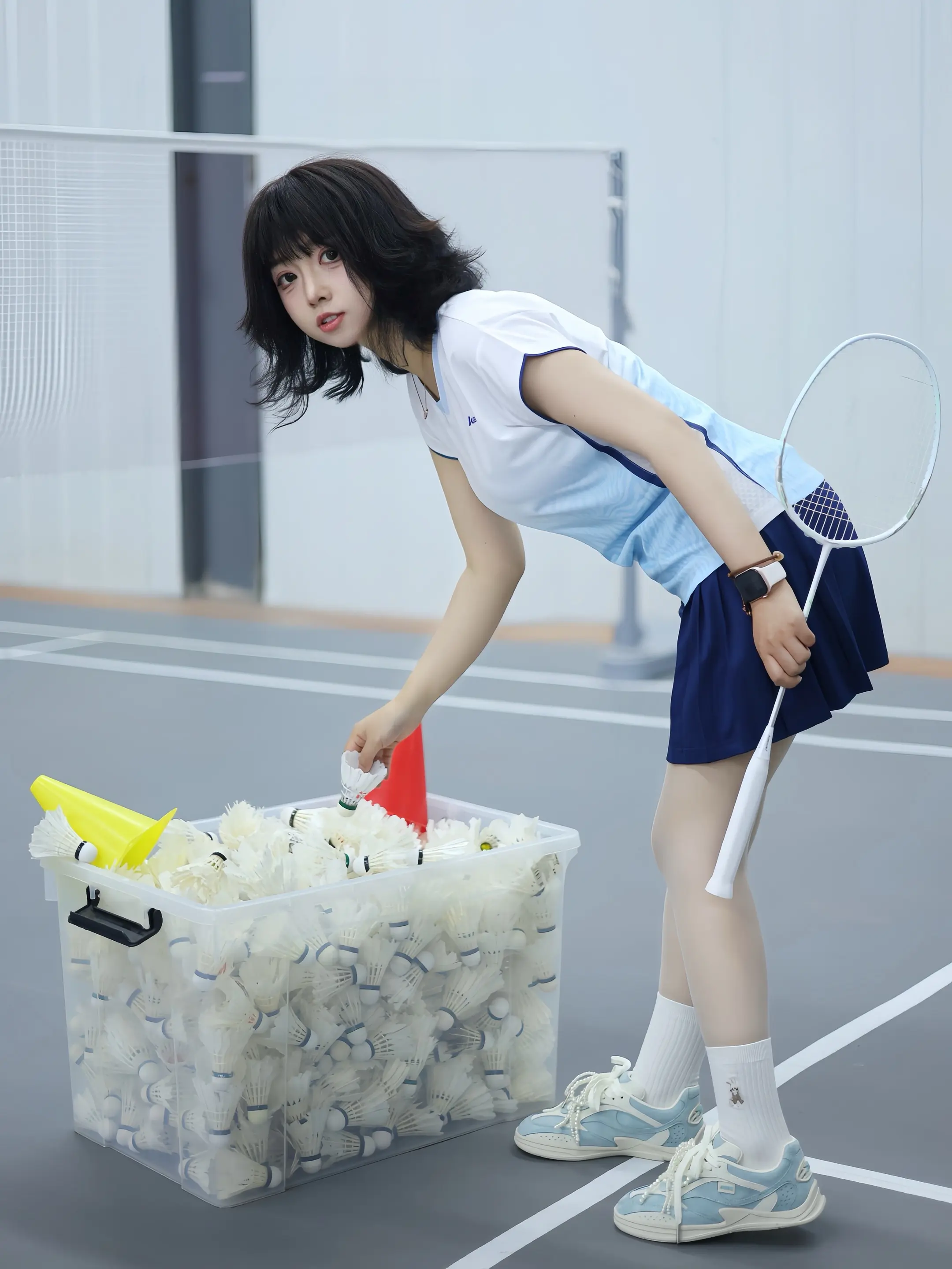 嘿！又来打球啦？超轻进攻拍元气少女