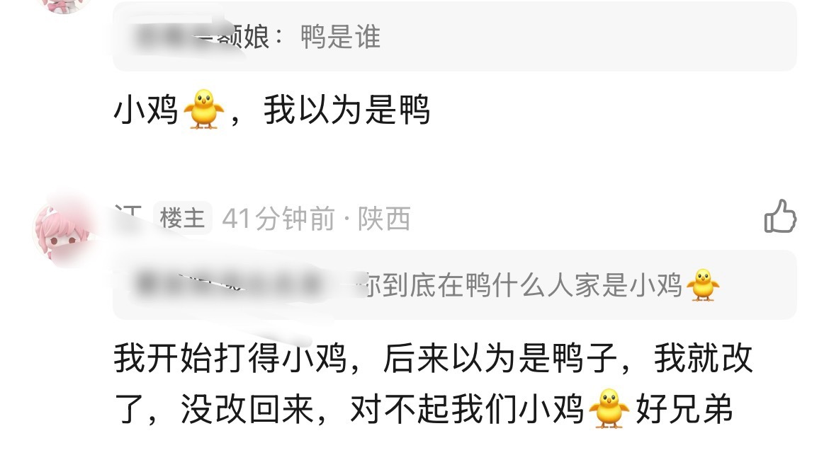 啊啊啊啊啊啊啊我们不是鸭是🐥小鸡，小鸡hh