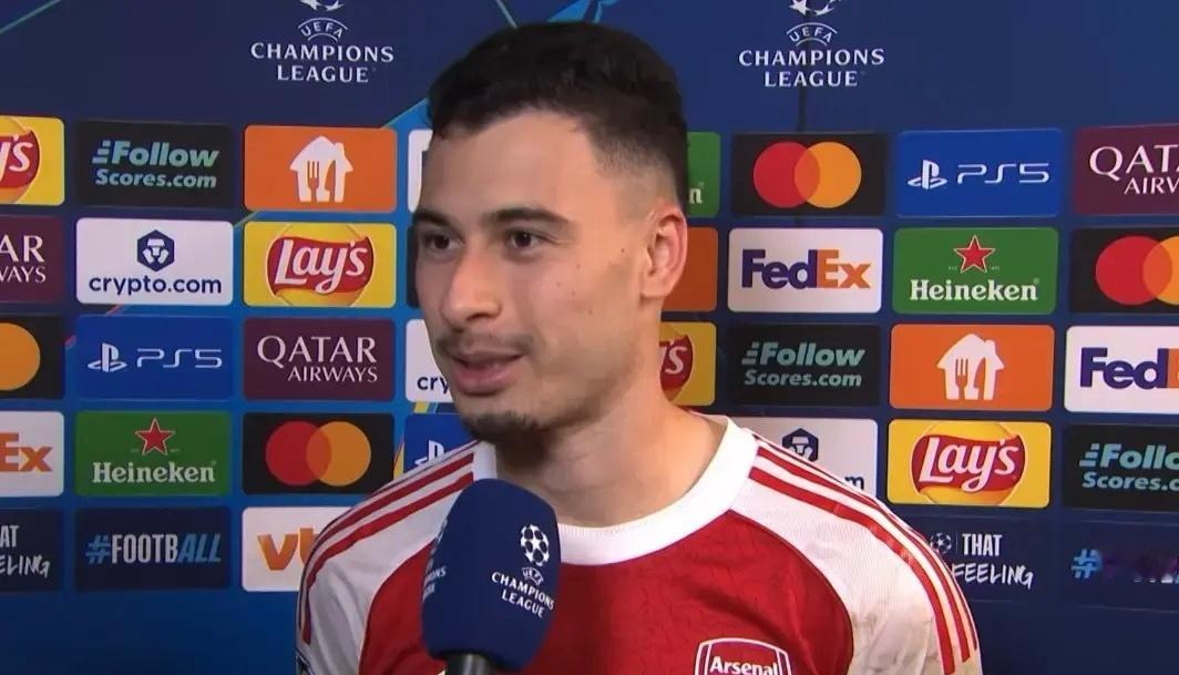 马丁内利：我和马杜埃凯说他的进球更漂亮；我们球队是一家人在欧冠客场3-0大胜布鲁