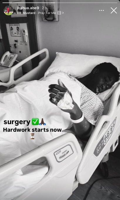 约书亚·阿贝的手术已成功完成。这位年轻的红军球员将在下赛季初回归赛场。祝他早日康