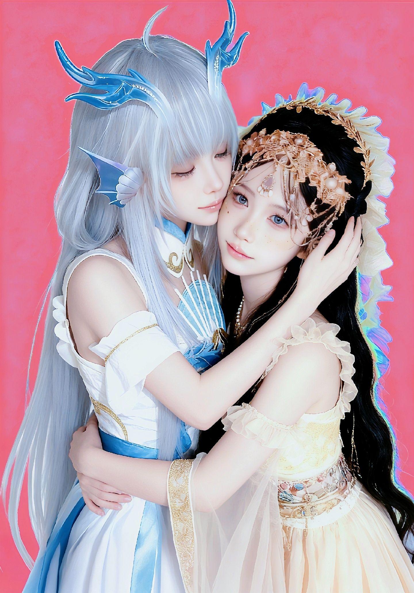 和西施宝宝同框啦