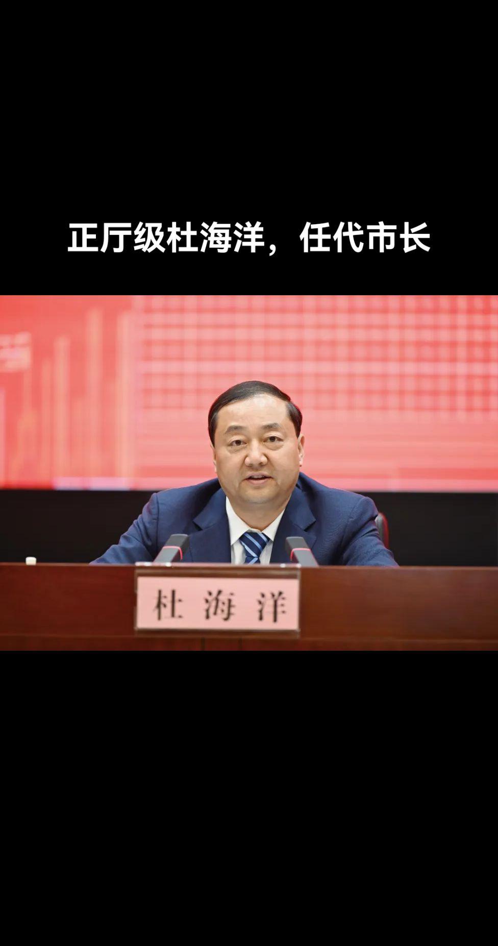 10月16日，湖北襄阳市十八届人大常委会第十七次会议经表决通过，任命杜...