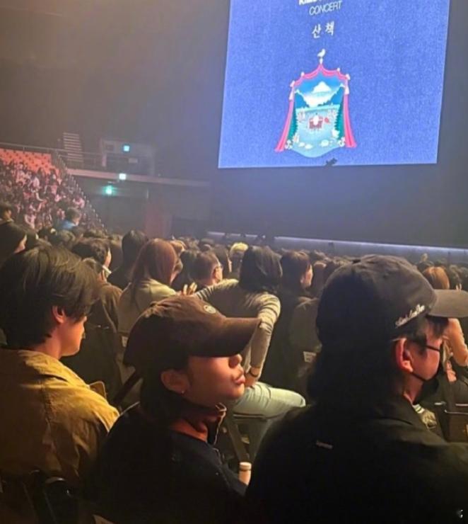 鬼怪三人组孔刘、金高银、李栋旭坐一起看演唱会，今夕是何年