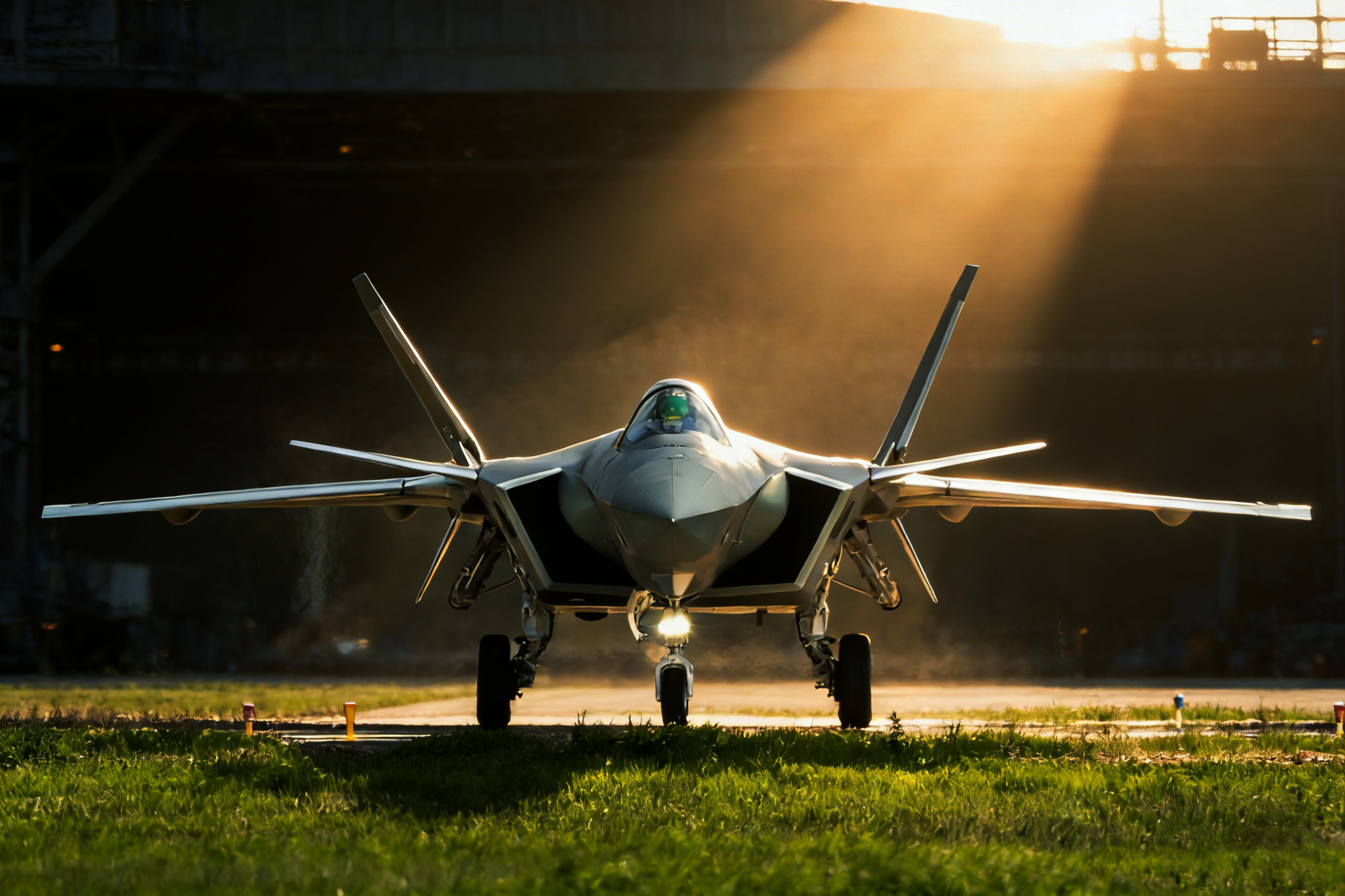 国之利刃，破晓出击！ 当歼-20冲破黎明的第一缕光，这就是属于中国的钢铁浪漫。 