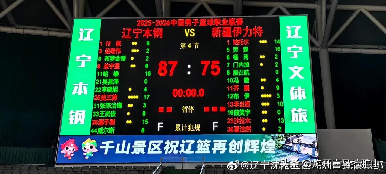 辽宁男篮主场87-75战胜新疆队，让我们看清五个事实。
1、辽宁队最大的隐患就是