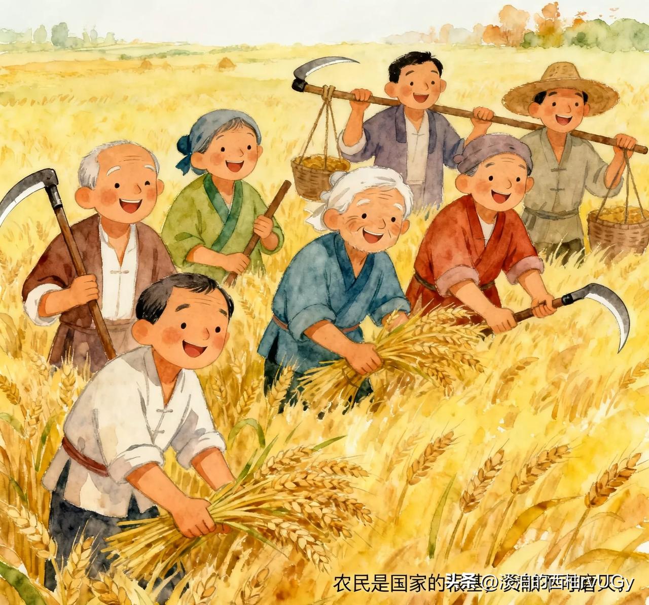 那还用说吗？咱吃的每一粒米、每一颗菜，不都是农民伯伯面朝黄土背朝天种出来的？要是