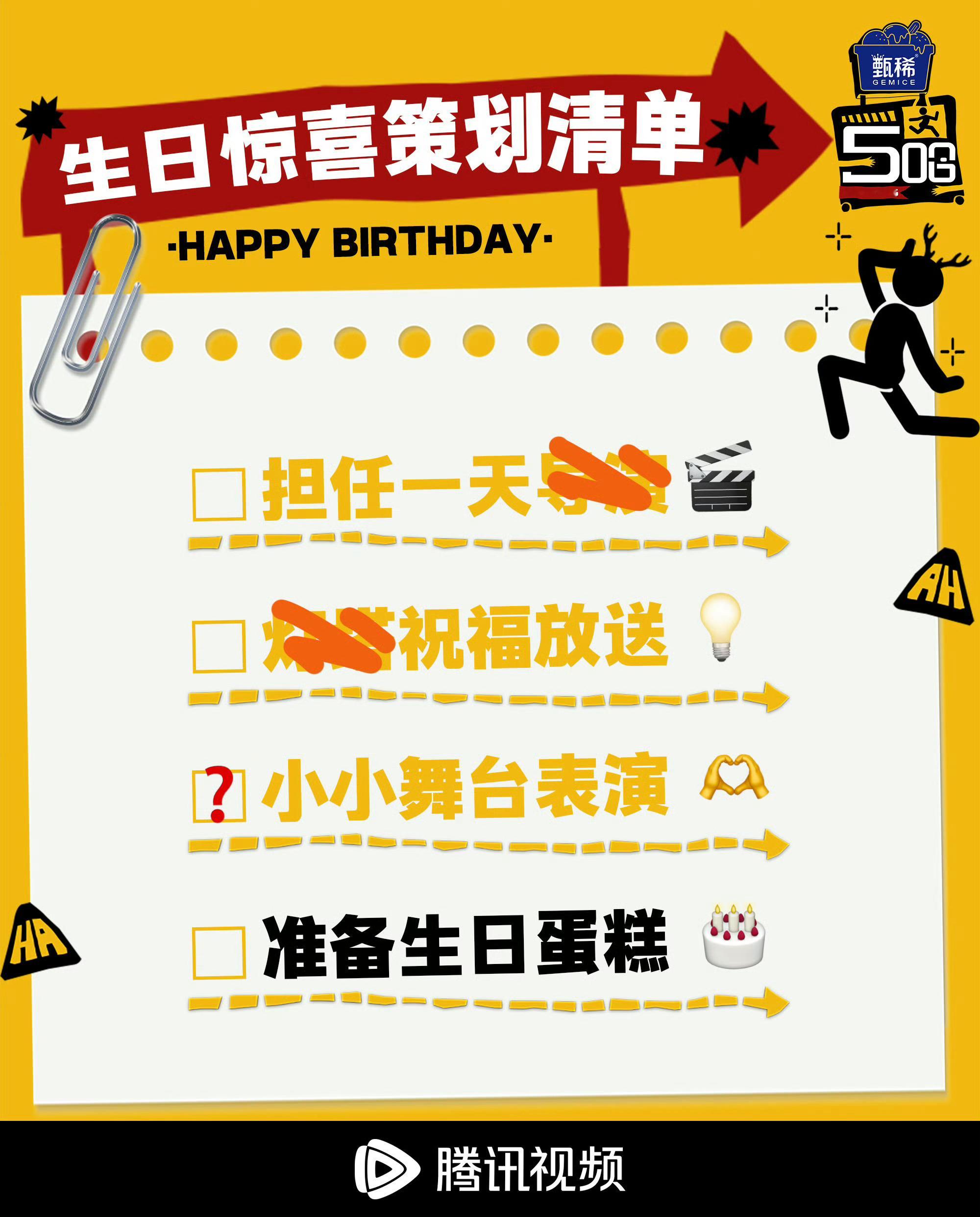 五哈为鹿晗36岁生日准备的惊喜策划，目前看起来有担任一天PD、灯塔祝福放送、舞台