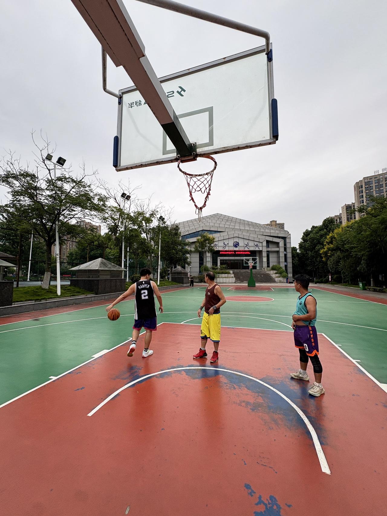 这天气打球🏀会不会感冒……