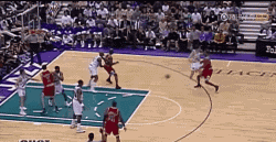 乔丹的背身单打真是优雅呀！