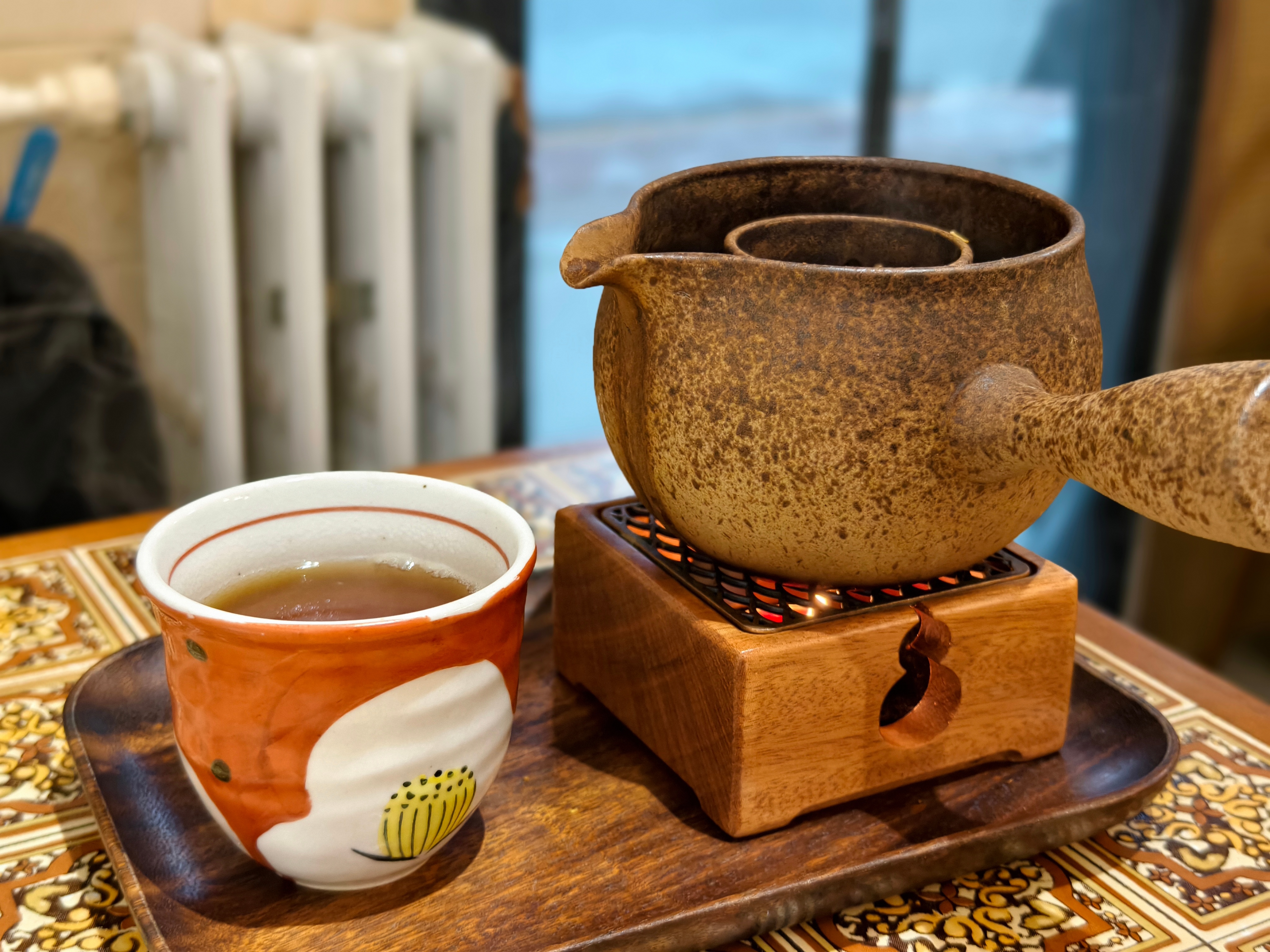 下雨天，喝茶，陈皮花椒红茶。 天津