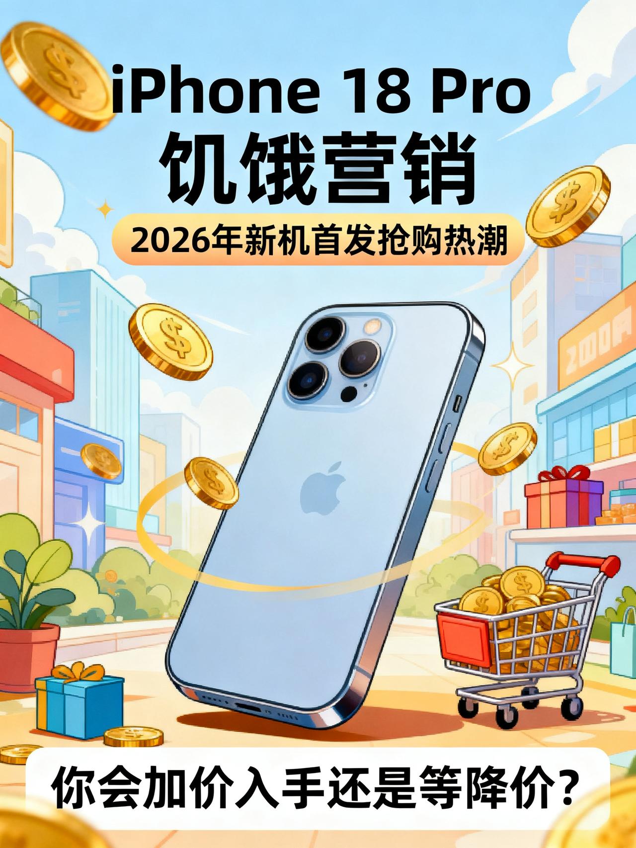 iPhone18Pro一机难求，是饥饿营销还是产能不足
预售1分钟全平台货源被抢