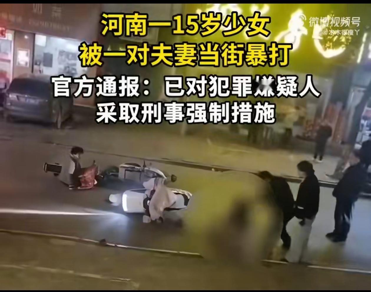 平顶山再通报打人事件 因涉嫌“寻衅滋事罪”，刘某飞、韩某娜这对夫妇已被批准逮捕。